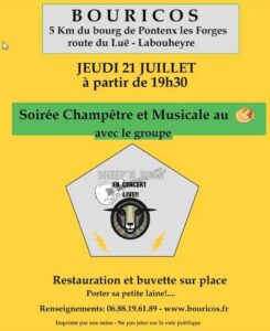 Soirée Chanmpêtre à Bouricos